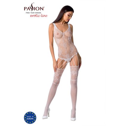 Passion BS074 white - Bodystocking