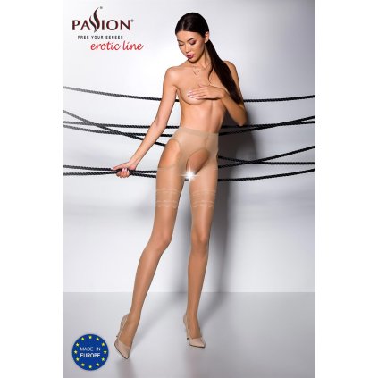 Passion TI Open 002 beige - Pančucháče