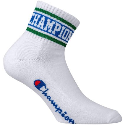 Ponožky CHAMPION ANKLE SOCKS Rochester Old School biela - zelená