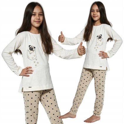 Dievčenské pyžamo Cornette "PUG" Kids 382/134