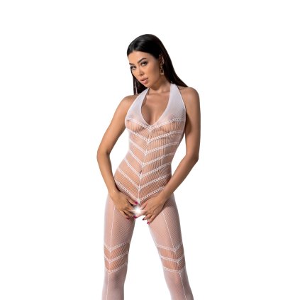 Passion BS100 white - Bodystocking