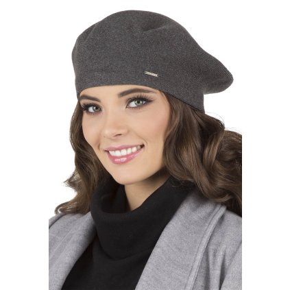 96937 22 damsky baret vivisence 7005 velikost uni barva seda