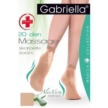 Silonkové ponožky Gabriella Medica 20 Massage code 623