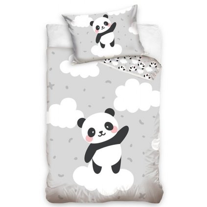 176060 povleceni bavlna do postylky panda na oblacku