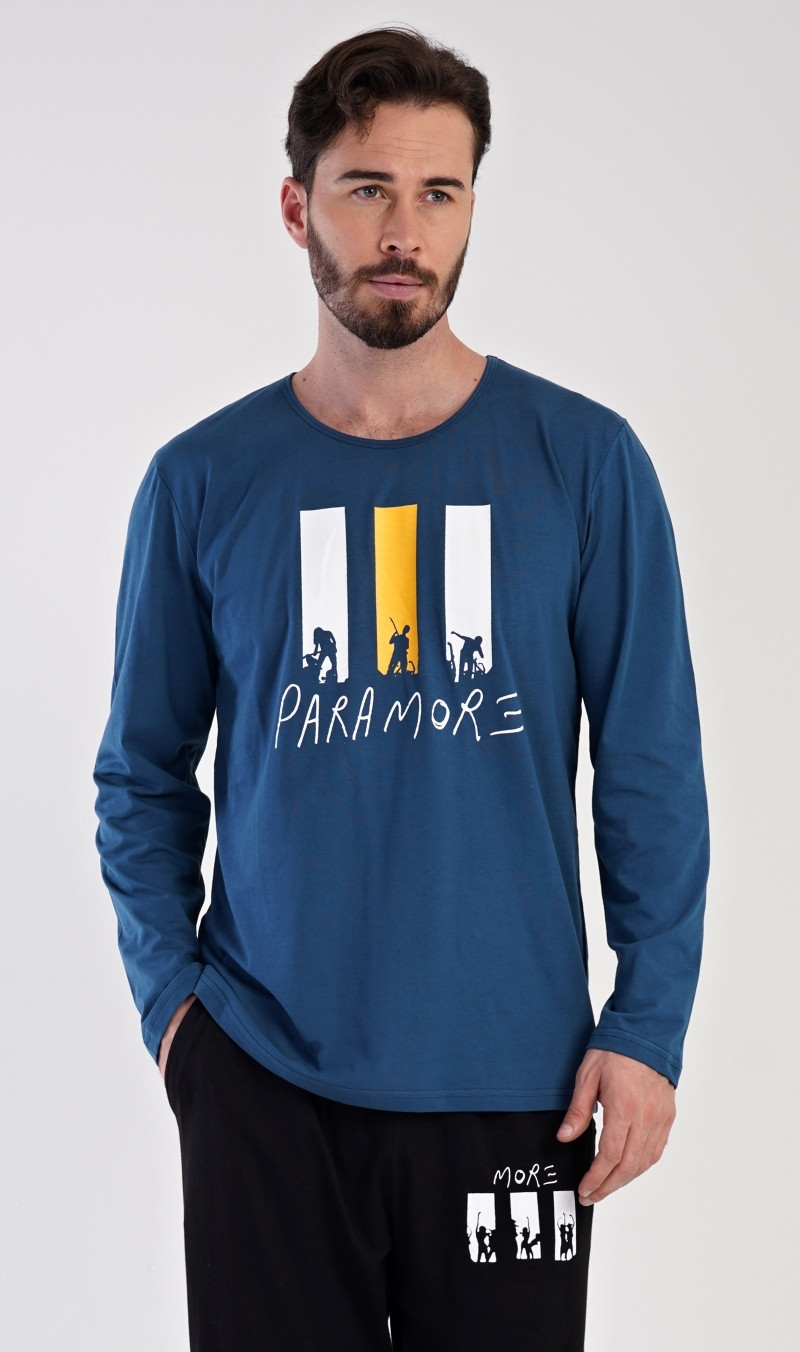 Pánske pyžamo dlhé Oliver Farba: Šedá - tmavo, Veľkosť: 2XL