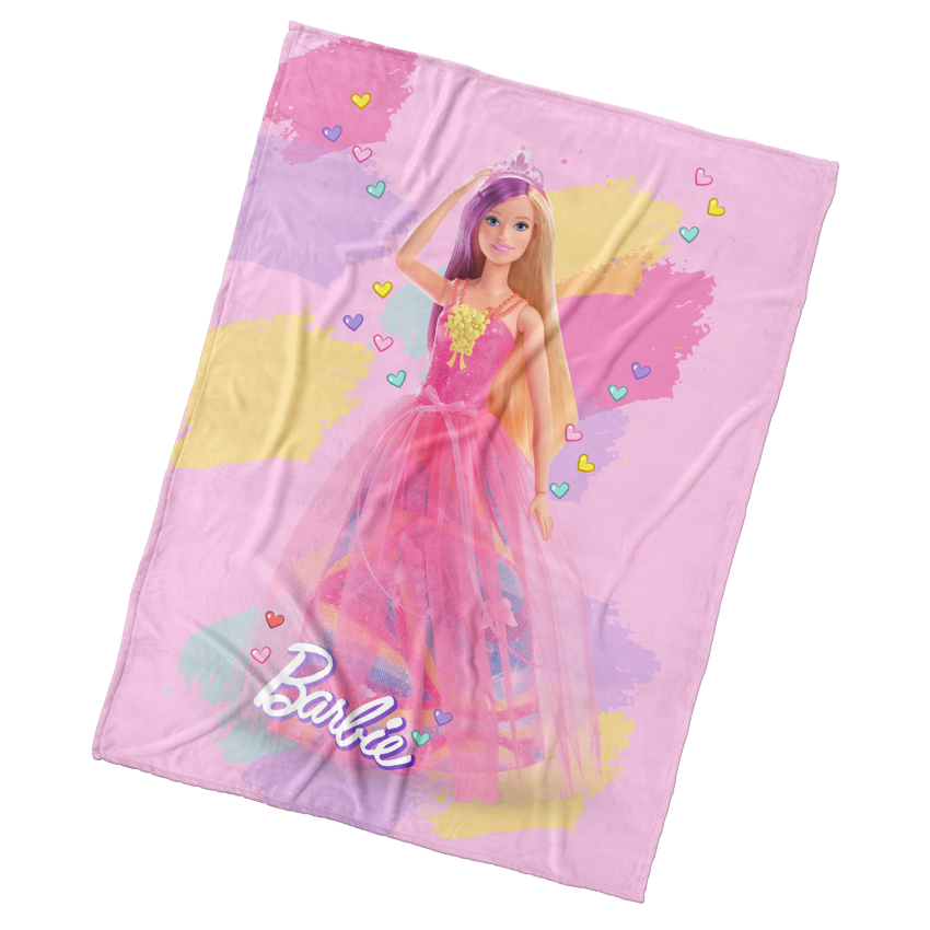 Detská deka Barbie Dúhový Svet 130x170 cm