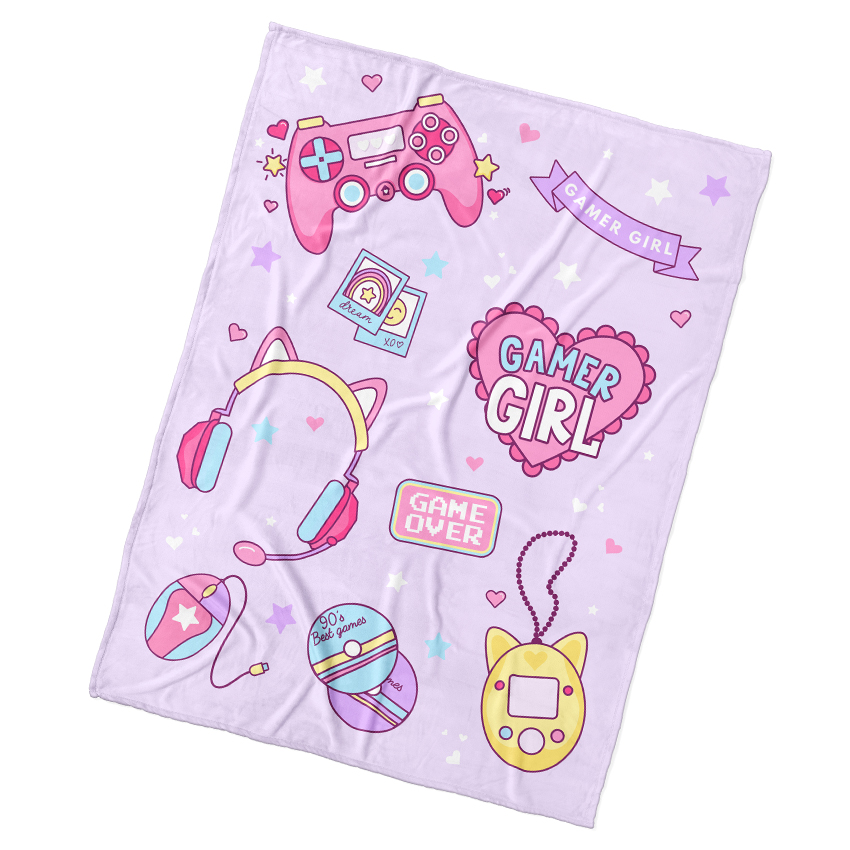 Detská deka Gamer Girl 130x170 cm