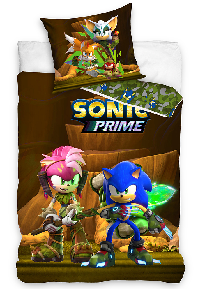 Detské obliečky Ježko Sonic a Amy Rose