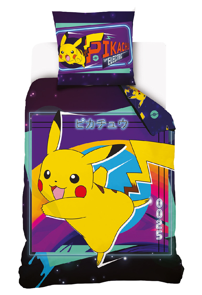 Detské obliečky Pokémon Pikachu Bleskový Útok