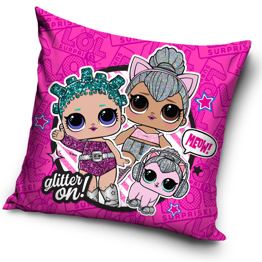 Obliečka na vankúšik LOL Surprise Glitter On