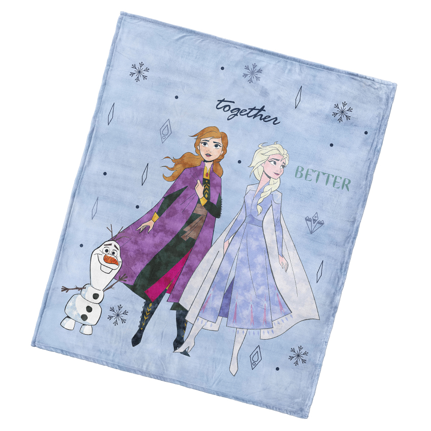 Detská deka Ľadové Kráľovstvo Anna Elsa a Olaf 130x160 cm