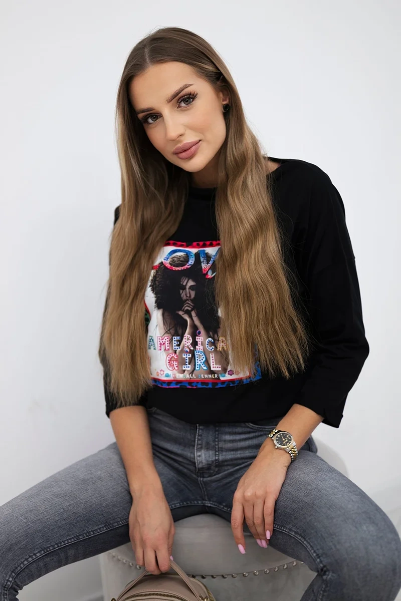 Dámske tričko LOVE Farba: Béžová, Veľkosť: L/XL