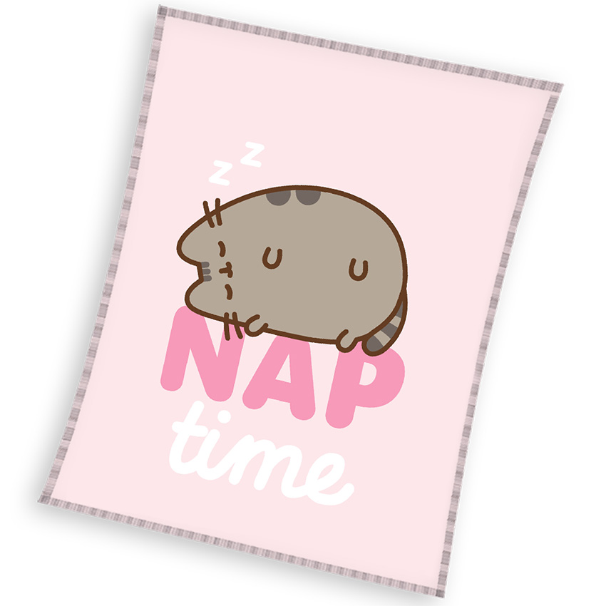 Detská deka Mačička Pusheen Čas ísť spať 130x160 cm