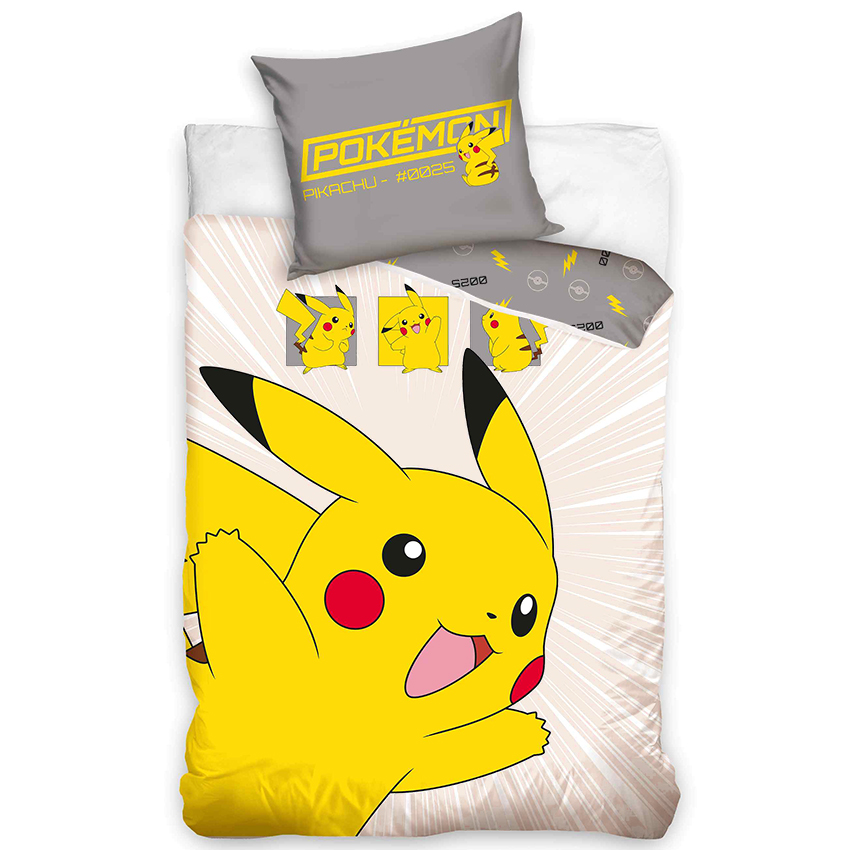 Detské obliečky Pokémon Pikachu v Akcii