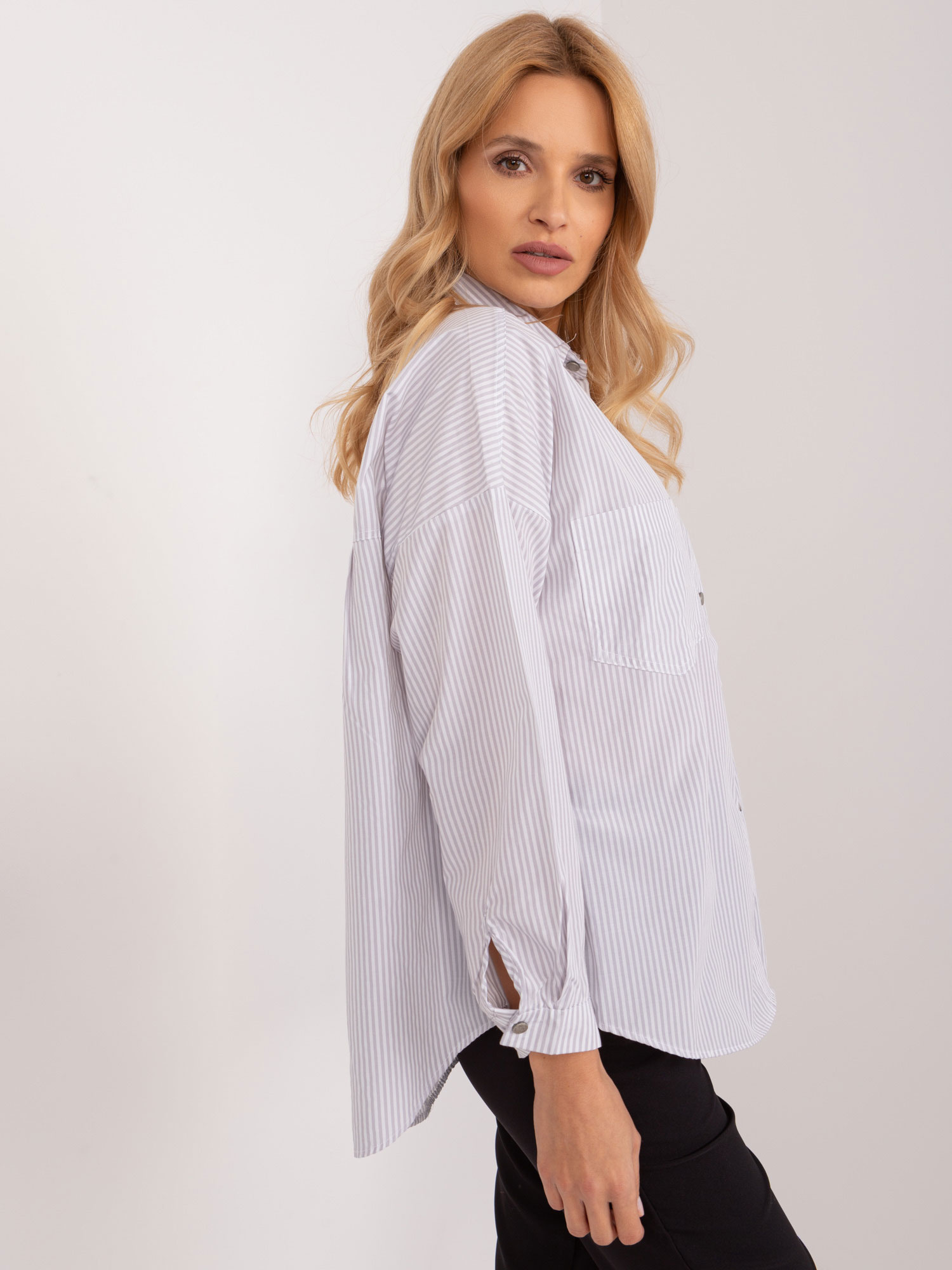 Košeľa BP-KS-1012.25 BY POMMES LIFE Farba: Biela, Veľkosť: M