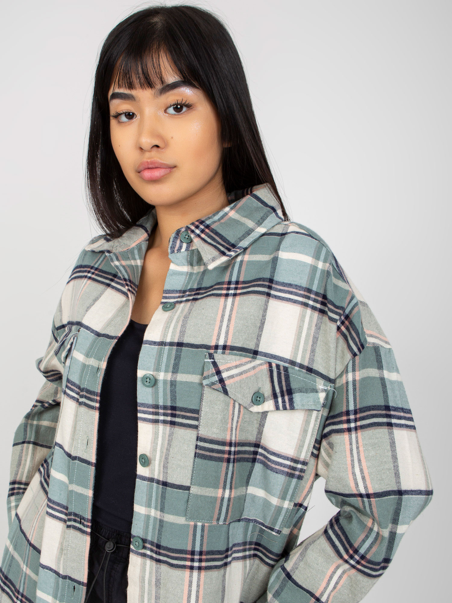 Košeľa D60058C30290A Factory Price Farba: Zelená, Veľkosť: S