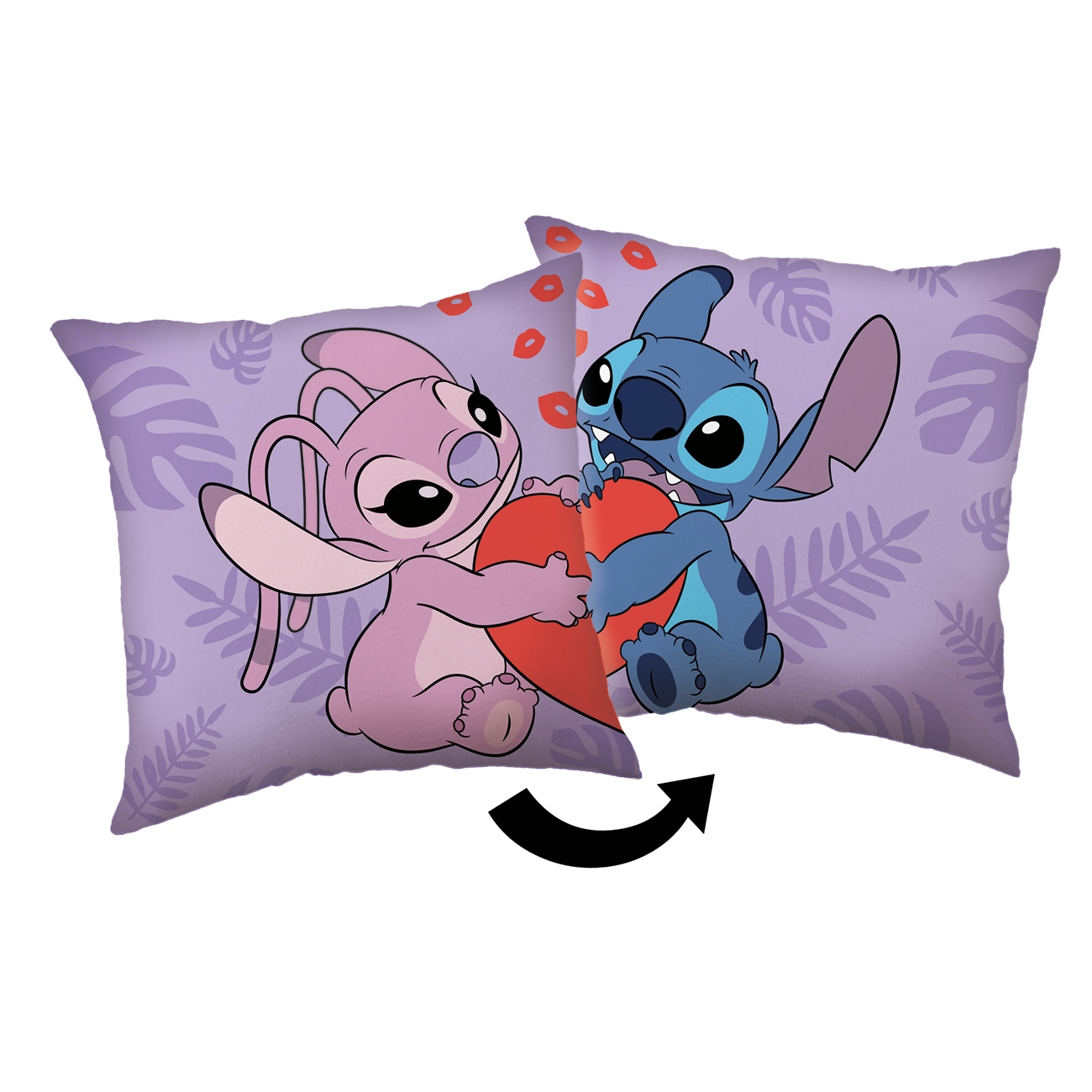 Vankúšik Lilo a Stitch Kiss Varianta: Vankúšik Lilo a Stitch Kiss 40x40 cm