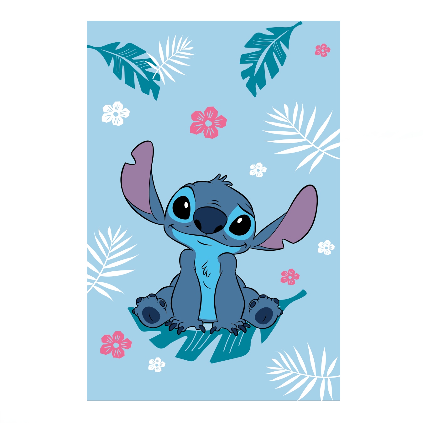 Detská fleecová deka Lilo a Stitch Blue Varianta: Detská fleecová deka Lilo a Stitch Blue 100x150 cm