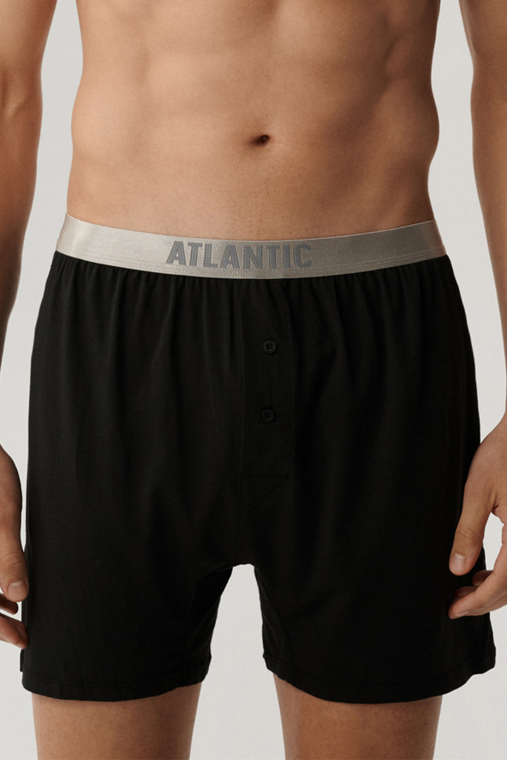 Pánske trenírky Atlantic BMB-005 Farba: Čierna, Veľkosť: XL