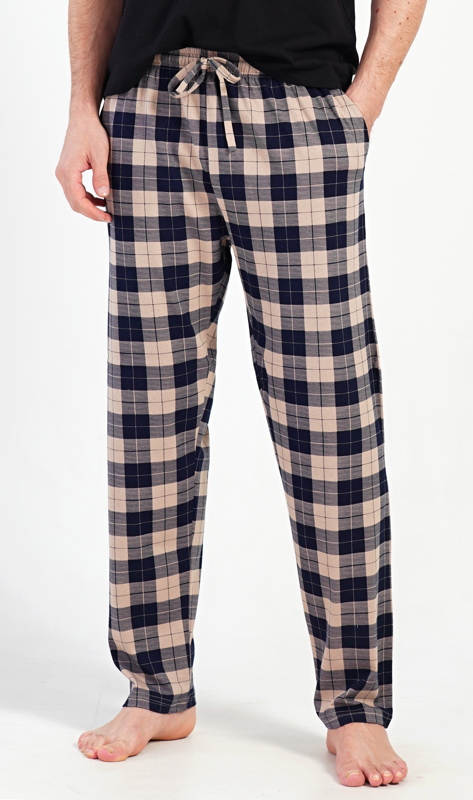 Pánske pyžamové nohavice Marian Farba: Béžová, Veľkosť: 4XL