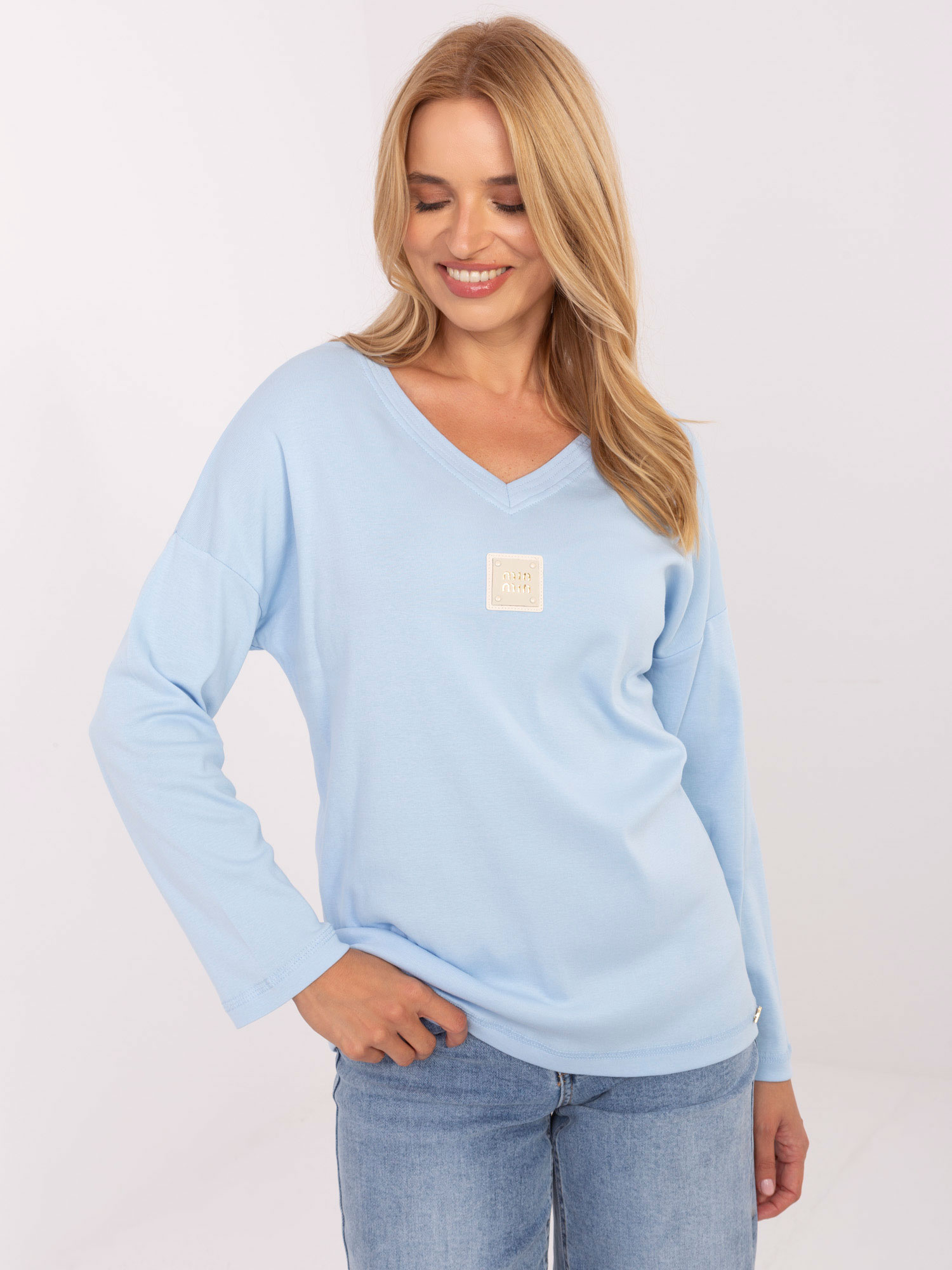 Tričko -RV-BZ-A852.51 Farba: modrá - svetlo, Veľkosť: UNI