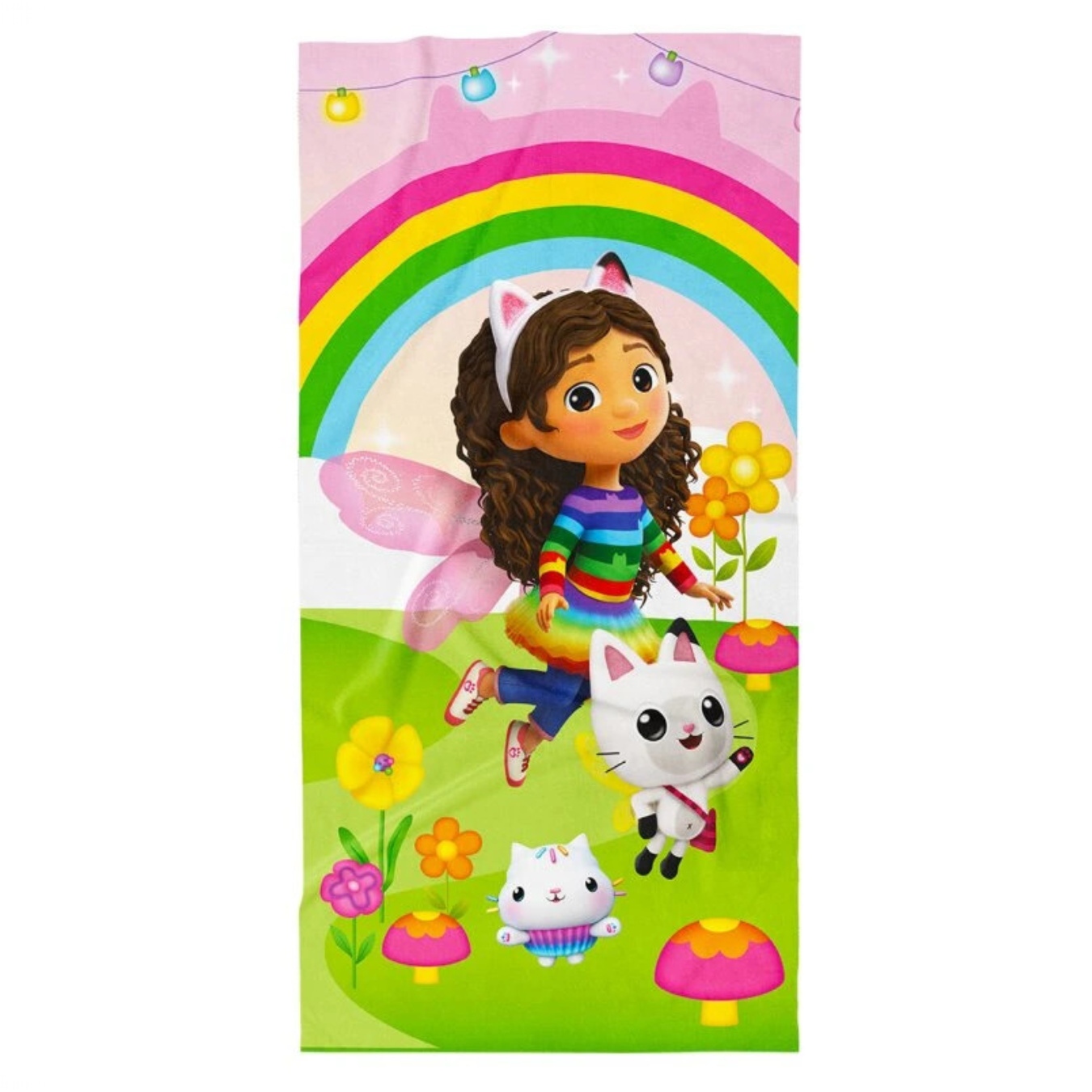 Osuška Gabby's Dollhouse Mačacia Víla Varianta: Osuška Domček pre bábiky Gabby Mačacia Víla 70x140 cm