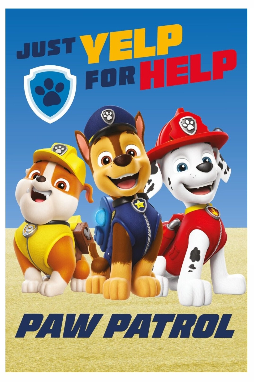 Detská fleecová deka Tlapková Patrola 457 100x150 cm