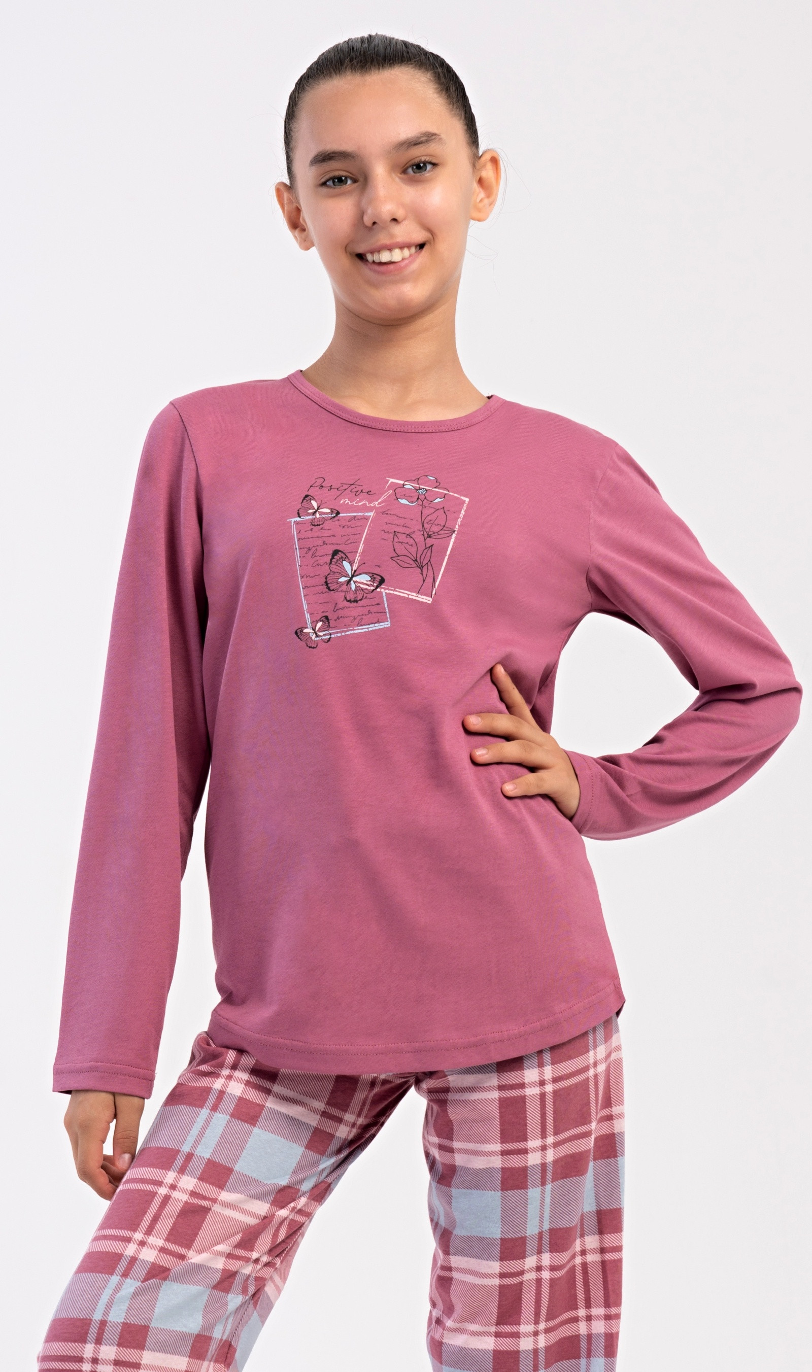 Detské pyžamo dlhé Charlotte Farba: Ružová, Veľkosť: 13/14