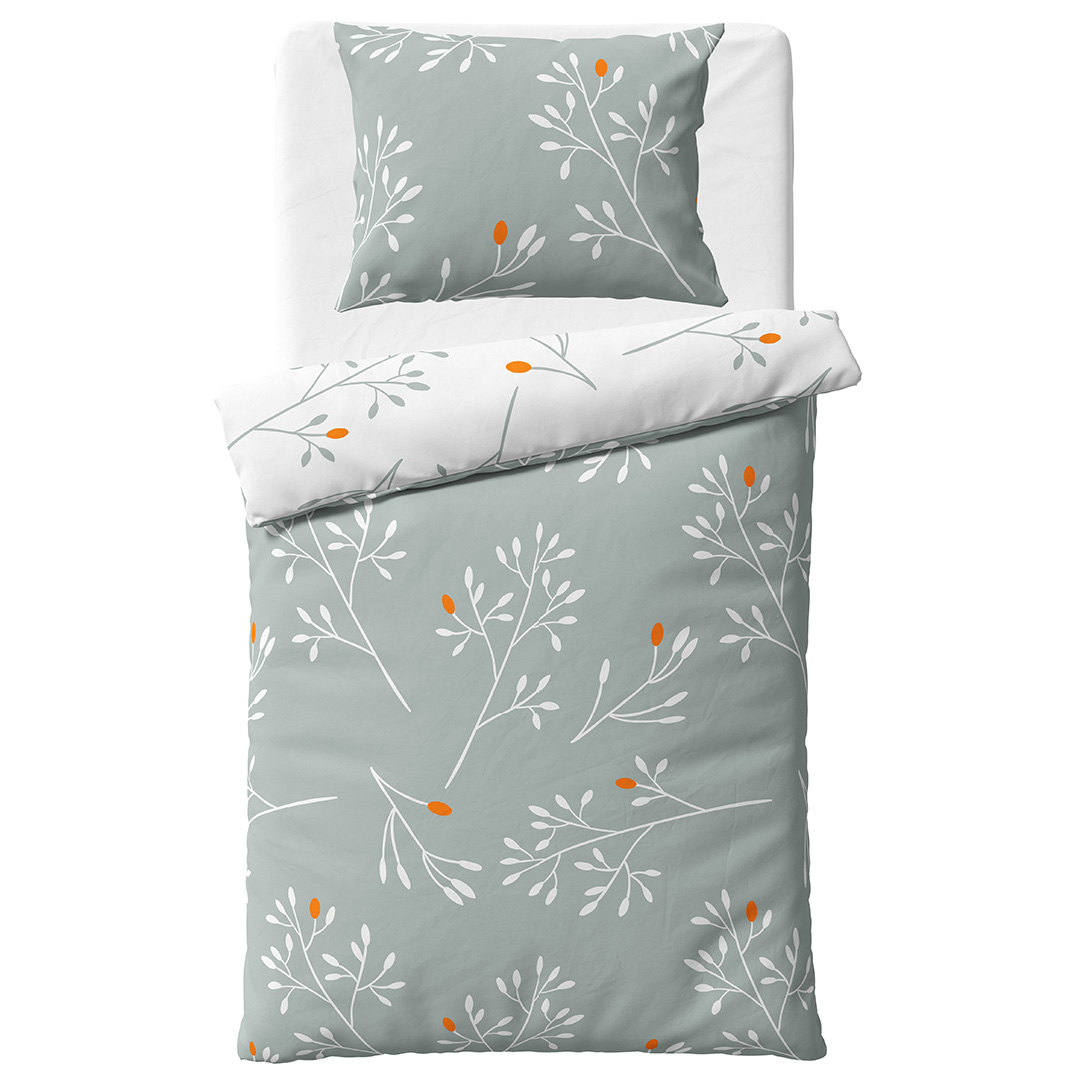 Bavlnené obliečky Winter Sivé