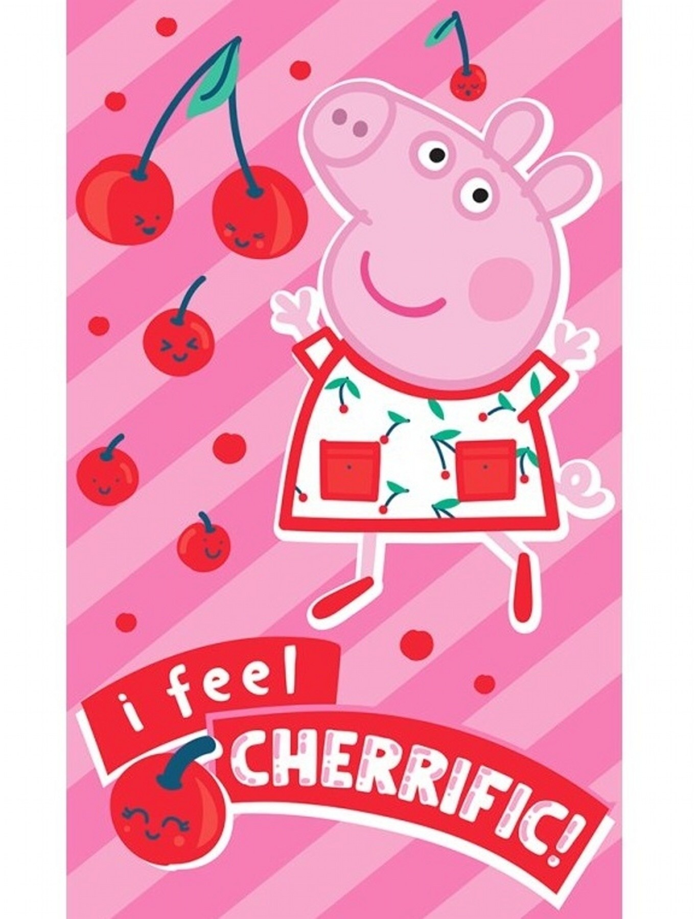 Detský uterák Prasiatko Pepina Ako čerešňa 30x50 cm
