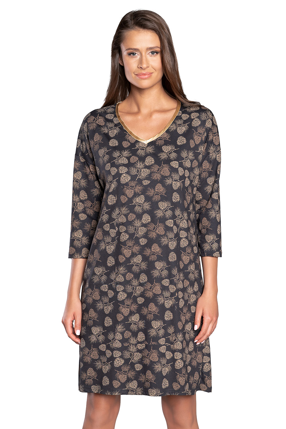 Nočná košeľa Italian Fashion Pinnia r.3/4 Farba: Biela, Veľkosť: 2XL