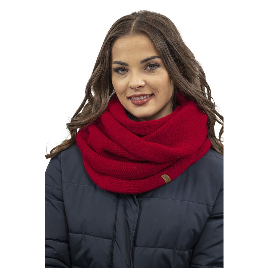 Šál Vivisence 7103 - výpredaj Farba: Červená, Veľkosť: UNI