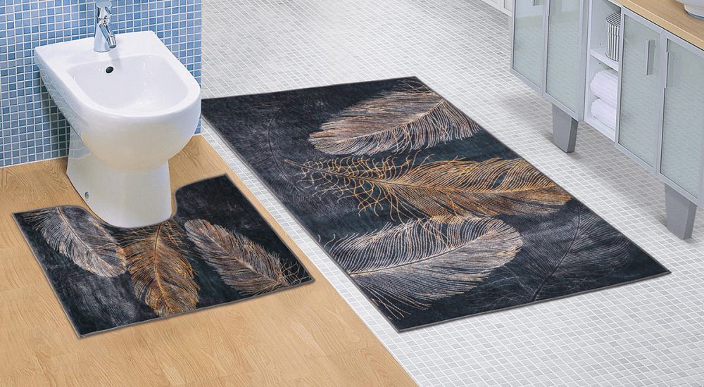 Kúpeľňová a WC predložka Pierko 3D