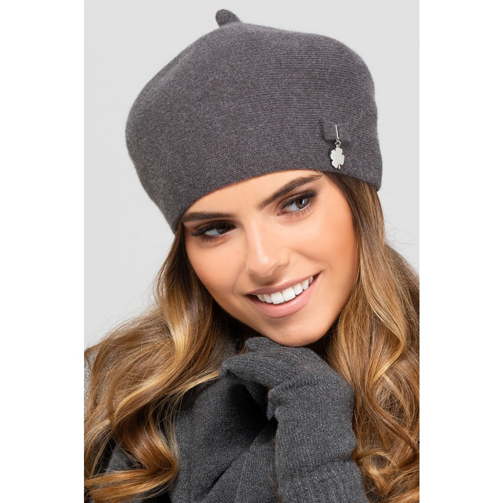 Baret Kamea Murcja - Výpredaj Farba: Šedá - tmavo, Veľkosť: UNI