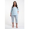 115154 1 damske pyzamo italian fashion salli r 3 4 sp 3 4 velikost s barva modra