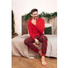 115520 1 panske pyzamo italian fashion narwik dl r dl sp velikost m barva cervena