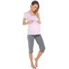 61423 3 damske pyzamo italian fashion felicita kr r sp 3 4