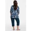 68884 3 damske pyzamo italian fashion hariet r 3 4 sp 3 4 velikost m barva modra