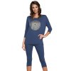 62470 2 pyzamo italian fashion mandala r 3 4 sp 3 4 velikost s barva modra tmave