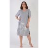 Dámska nočná košeľa s krátkym rukávom Leona
