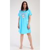 Dámska nočná košeľa s krátkym rukávom Macko