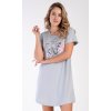 Dámska nočná košeľa s krátkym rukávom Butterfly
