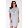 Dámska nočná košeľa s krátkym rukávom Motýľ