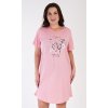 Dámska nočná košeľa s krátkym rukávom Motýľ