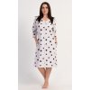 Dámske domáce šaty s trojštvrťovým rukávom Puntík