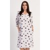 Dámske domáce šaty s trojštvrťovým rukávom Puntík
