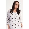 Dámske domáce šaty s trojštvrťovým rukávom Puntík