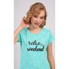 Dámska nočná košeľa s krátkym rukávom Relax weekend