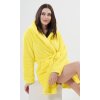 Dámsky župan krátky s kapucňou Citrón