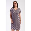 Dámska nočná košeľa s krátkym rukávom Bodky
